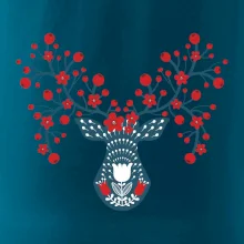 Folklor - jelen s červenými plody