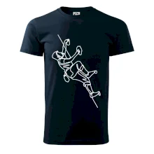 Lezecká stěna jedním tahem