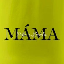 Máma - Tiskací nápis se jmény dětí