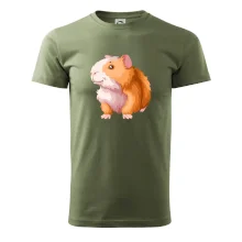 Morče - kreslené, bílo oranžové