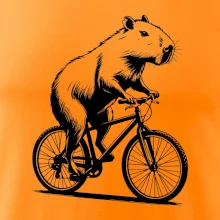 Kapybara na kole černá