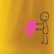 Párová trička puzzle postavička