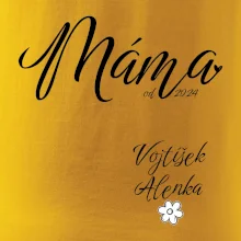 Máma od roku + jména dětí dole vlevo