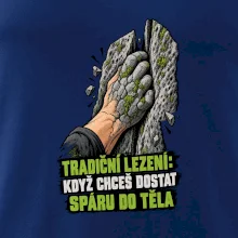 Tradiční lezení se spárou v těle