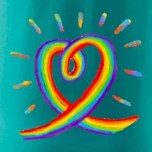 Srdce pride duha kreslená