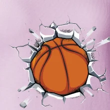 Basketbal míč v triku