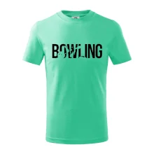 Bowling nápis kuželky