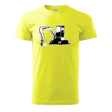 Bagr bez nápisu černobílý