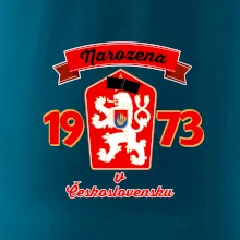 Narozena v Československu - Přelepený znak 1973