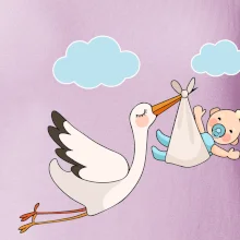 Čáp čekáme miminko - kluk