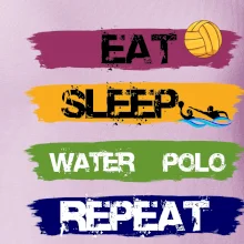 Eat sleep watter polo barevné