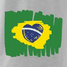 Brazílie vlajka srdce