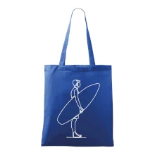 Surfař stojící jedním tahem