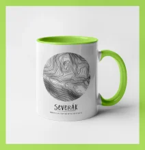 Severák - vrstevnice v kruhu