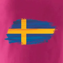 Švédská vlajka kreslená