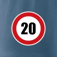 Dopravní značka - omezení rychlosti 20