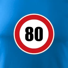 Dopravní značka - omezení rychlosti 80