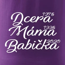 Dcera, máma, babička - vaše ročníky