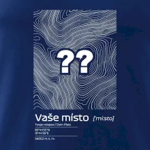 Vaše místo - vrstevnice v obdélníku