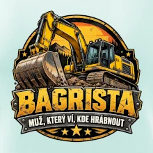 Bagrista muž který ví kde hrábnout