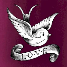 Love holubice - kreslená