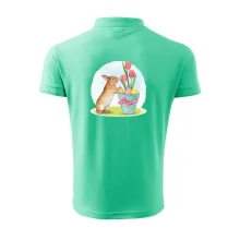 Velikonoční zajíček tulipány