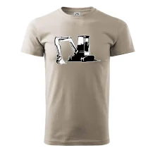 Bagr bez nápisu černobílý