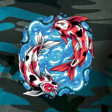 Yin & Yang Koi kapr - červený