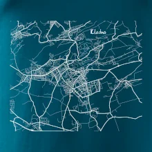 Černobílá mapa Kladno