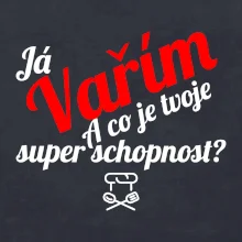 Já vařím - tvoje superschopnost? šikmý nápis