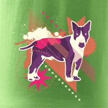 Pes abstrakce fialový