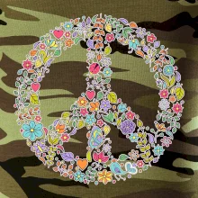 Peace symbol lístečky