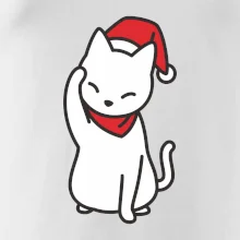 Vánoční kočka mávající