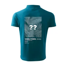 Vaše místo - vrstevnice v obdélníku