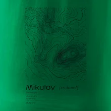 Mikulov - vrstevnice v obdélníku