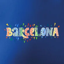 Barcelona Barevný nápis Barcelona Barevný nápis