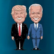 Trump a Biden - velký kamarádi