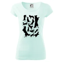 Border kolie siluety