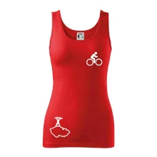 Mapa ČR + kolo na prsu