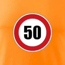 Dopravní značka - omezení rychlosti 50