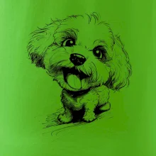 Černobílá karikatura Bišonek