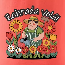 Zahrada volá - zahradník a slunečnice