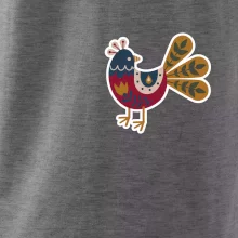 Folklor na prsu slepice