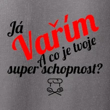 Já vařím - tvoje superschopnost? šikmý nápis