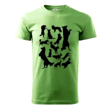 Border kolie siluety