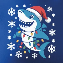 Vánoční žralok a vločky