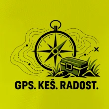 Kompas s krabičkou GPS keš radost