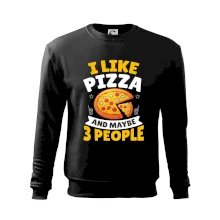I like pizza and maybe 3 people