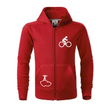 Mapa ČR + kolo na prsu