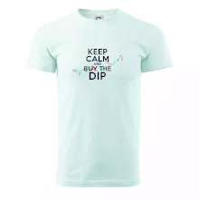 Zeleno červený graf Keep Calm and Buy the Dip